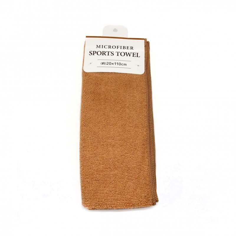 Microfiber Sports Towel Brown 20x110cm